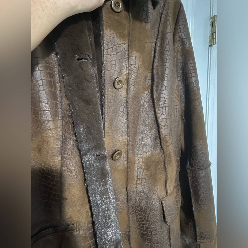 Dennis Basso - Polyester Jacket - Euc - Brown - S… - image 4